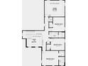 Upstairs floor plan featuring a game room, three bedrooms, and two bathrooms at 1759 Longliner Loop, Wesley Chapel, FL 33543