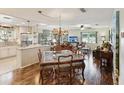 Open-concept living space blends seamlessly with the kitchen and dining area, perfect for modern living and entertaining guests at 5980 Terrace Park N Dr # 214, St Petersburg, FL 33709