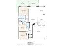 Detailed floorplan showcasing the layout of the home, including room dimensions and features at 11307 Calgary Cir, Tampa, FL 33624
