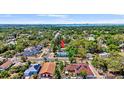 Aerial shot of neighborhood, showcasing lush greenery and scenic views at 1711 45Th S St, St Petersburg, FL 33711