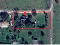 Aerial view of property at 11951 Wichers Road, showing lush greenery at 11951 Wichers Ln, San Antonio, FL 33576