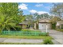 Charming home with well-manicured front yard and decorative picket fence at 1021 15Th St, Palm Harbor, FL 34683