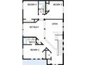 Second floor floorplan featuring the bedrooms, bathrooms, retreat, and open layout at 648 Allora Ave, Nokomis, FL 34275