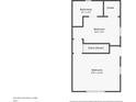 Layout of the second floor showing the arrangement of bedrooms and bathroom at 1225 15Th St, Palm Harbor, FL 34683