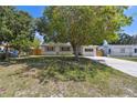 Street view of a well maintained, sun-shaded home with a lush front yard at 5010 8Th N Ave, St Petersburg, FL 33710