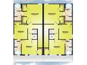 Upstairs floor plan showing Primary suite, two additional bedrooms, and baths for comfortable living at 1005 W Cypress St # 2, Tampa, FL 33606