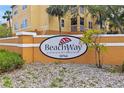 Beachway Condominiums signage at 10764, welcoming residents and guests to the community at 10764 70Th Ave # 6210, Seminole, FL 33772