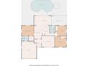 Floor plan displaying layout of the home featuring primary bedroom, additional bedrooms, kitchen and living spaces at 2017 Iowa Ne Ave, St Petersburg, FL 33703