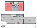 Detailed floor plan layout showcasing room dimensions and overall property design at 12307 Villager Ct, Tampa, FL 33625