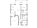 Detailed floor plan showing layout of rooms including bedrooms, kitchen, and living area at 26749 Middleground Loop, Wesley Chapel, FL 33544