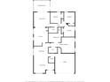 Detailed layout showcasing the home's living spaces, bedrooms, bathrooms, kitchen, and garage at 25332 Lexington Oaks Blvd, Wesley Chapel, FL 33544