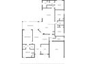 Detailed floor plan showcasing the layout of the bedrooms, kitchen, living room, and other rooms at 25942 Risen Star Dr, Wesley Chapel, FL 33544