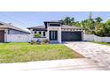 Beautiful home featuring a well-manicured lawn, modern design, and striking curb appeal at 3004 W Abdella St, Tampa, FL 33607