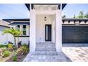 Inviting front entrance with modern architecture, landscaping, and a stylish front door at 3004 W Abdella St, Tampa, FL 33607