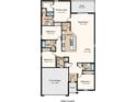 Layout featuring a large Great Room, modern kitchen, primary suite, three additional bedrooms, and a two-car garage at 13621 Tropical Breeze Way, Hudson, FL 34669