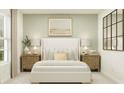 Serene main bedroom with large window, soft lighting, and contemporary decor creating a relaxing atmosphere at 5642 Red Kite Dr, Wimauma, FL 33598