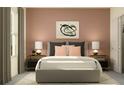 Cozy bedroom featuring a plush bed, stylish nightstands and a serene, inviting atmosphere at 10869 Rustic Eve Ct, Land O Lakes, FL 34638