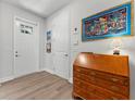 Inviting entryway featuring a classic wooden secretary desk and light, neutral walls at 202 S Tampania Ave # 3, Tampa, FL 33609
