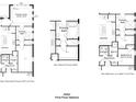 Floor plan options for the Aster floor plan, featuring bathroom and bedroom layout alternatives at 3720 Rocky Island Rd, New Port Richey, FL 34655