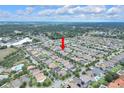 Aerial view of neighborhood showcasing the home's location within a planned community and local amenities at 1028 Oliveto Verdi Ct, Brandon, FL 33511
