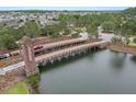 Aerial view of a bridge leading into the Union Park community at 1844 Odiorne Point Ln, Wesley Chapel, FL 33543
