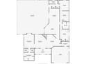 Detailed floor plan showing the layout of the home, including the lanai/pool, living areas, and bedrooms at 4706 Scott Rd, Lutz, FL 33558