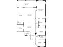 Detailed floor plan showcasing the layout of this home, including 3 bedrooms, 2 bathrooms, kitchen, and living spaces at 13409 Fawn Springs Dr, Tampa, FL 33626