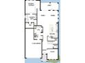 Layout of the house showing Owner's Retreat, Kitchen, Dining, Gathering Room, Study and Garage at 1586 Running Tide Pl, Sarasota, FL 34240