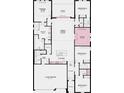 Detailed floor plan showcasing the layout of the home including a study, primary suite, lanai, and three-car garage at 3411 Lumber Falls Dr, Plant City, FL 33565