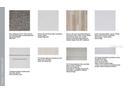 Selection of interior materials including carpet, quartz countertops, vinyl plank flooring, tile, and Timberlake cabinets at 3411 Lumber Falls Dr, Plant City, FL 33565