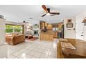 Open floorplan showcases a living room and kitchen layout perfect for entertaining at 8083 Bayhaven Dr, Seminole, FL 33776