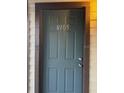 Close up of the front door, showing the address number and classic door design at 8105 Sheldon Shores Dr, Tampa, FL 33615