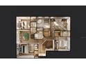 Second-floor layout with bedrooms, bathrooms, and game room, offering a spacious living design at 620 Marmora Ave, Tampa, FL 33606