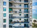 Balconies overlooking the ocean, perfect for outdoor dining and relaxation at 1600 Gulf Blvd # 514, Clearwater Beach, FL 33767