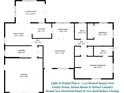 Detailed floor plan showcasing 1,535 sq ft with a Gathering room, bonus room, laundry and new electrical panel and roof at 2113 Malcolm Dr, Palm Harbor, FL 34684