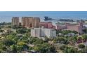 Breathtaking aerial view of the neighborhood, ocean, and harbor at 700 Beach Ne Dr # 704, St Petersburg, FL 33701