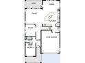 First floor floor plan featuring a study, garage, kitchen, dining room, Gathering room, lanai, and bathroom at 3108 W Varn Ave, Tampa, FL 33611