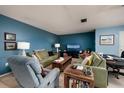 Cozy living area with two sofas, a recliner, and plenty of natural light at 5623 80Th N St # 504, St Petersburg, FL 33709
