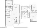 Detailed floor plan showcasing the layout of both floors of the house at 7703 S Kissimmee St, Tampa, FL 33616