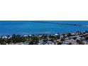 Panoramic aerial view of a residential area and the tranquil waters of Boca Ciega Bay at 2254 66Th S Ave, St Petersburg, FL 33712