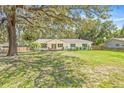 Scenic view of the home's front yard, complete with lush greenery and a serene ambiance at 4805 E Regnas Ave, Tampa, FL 33617