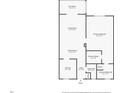 A detailed floor plan showing the layout of the home including the Living Room, Primary Bedroom, and Bathroom at 5130 Brittany S Dr # 604, St Petersburg, FL 33715