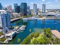 Luxury waterfront condos boast marina access, private docks, and stunning city skyline views at 716 Promenade Pl, Tampa, FL 33602