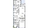Detailed floor plan showcasing an open-concept living area, four bedrooms, study, and a covered lanai at 10657 Crescent Creek Xing, Parrish, FL 34219