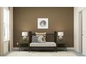 Cozy Bedroom with stylish crib, side tables with lamps, and a calming color scheme at 18136 Serene Lake Loop, Lutz, FL 33548
