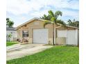 Well-kept single-story home featuring an attached garage, manicured lawn, and mature landscaping at 5542 19Th N Ave, St Petersburg, FL 33710