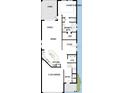 Open-concept floor plan with spacious living area, modern kitchen, owner's retreat, and lanai at 5717 Spivey Ct, Wesley Chapel, FL 33545