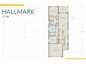 Detailed floor plan showcasing the layout of the Hallmark model home at 1978 Pepper Grass Dr, North Port, FL 34289