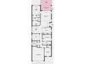Detailed floor plan showcasing the layout of the home, including bedrooms, bathrooms, kitchen, and living areas at 4286 Cairoli Ct, Wesley Chapel, FL 33543