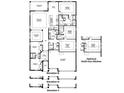 Detailed floor plan showcasing the layout of the home at 12401 Shining Willow St, Riverview, FL 33579
